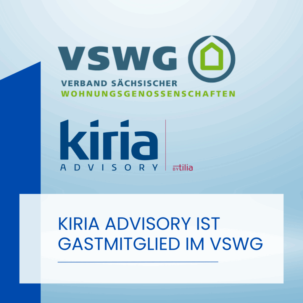 KIRIA Advisory als ESG-Partner – Gastmitgliedschaft im VSWG zur Förderung nachhaltiger Wohnungsgenossenschaften